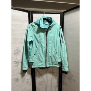 Free Country Women’s Softshell Jacket Medium Aqua Pre-Owned Excellent